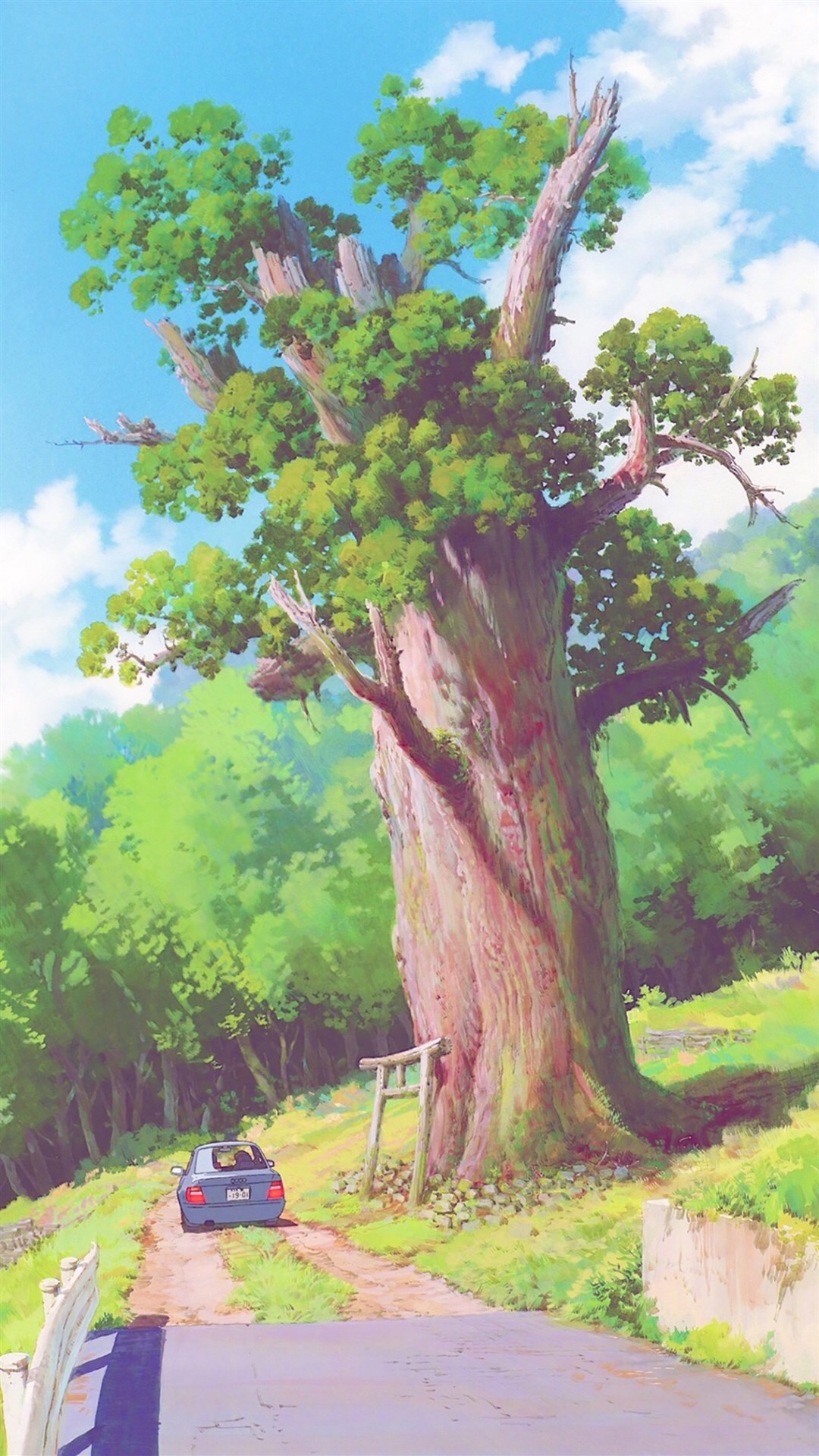 宫崎骏唯美动漫场景高清手机壁纸图片,唯美花壁纸