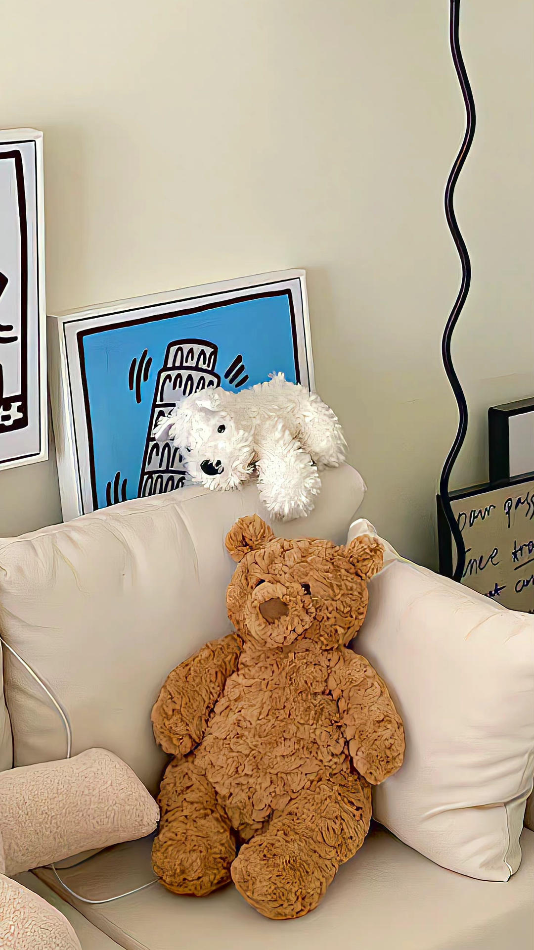 小熊,沙发,物语,简约