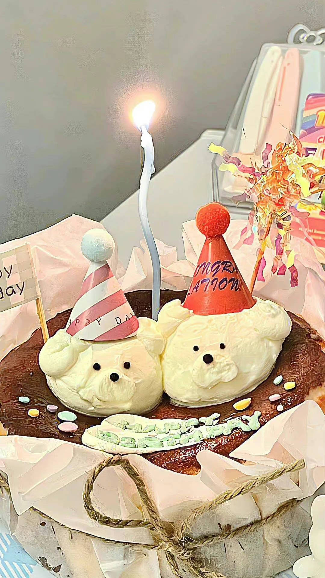 蛋糕,小熊,生日蛋糕,物语