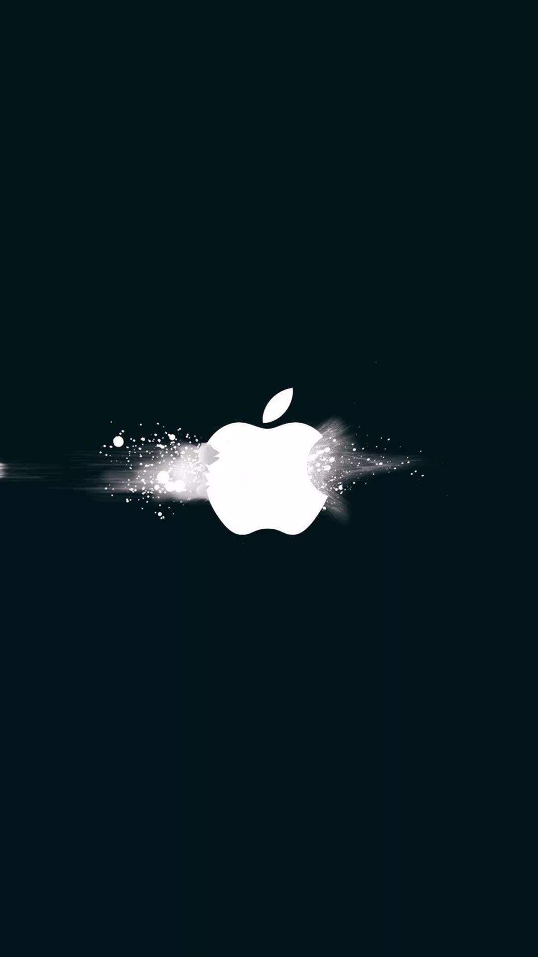 苹果最新logo壁纸，简洁唯美的苹果logo手机壁纸