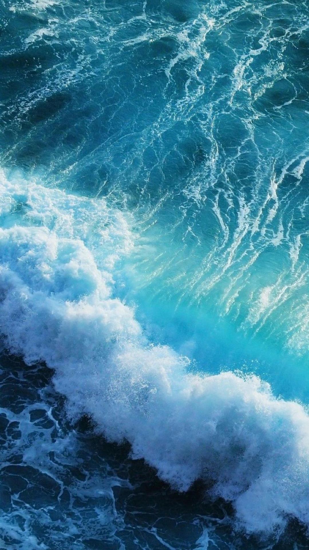 最美大海浪花风景,风景手机壁纸