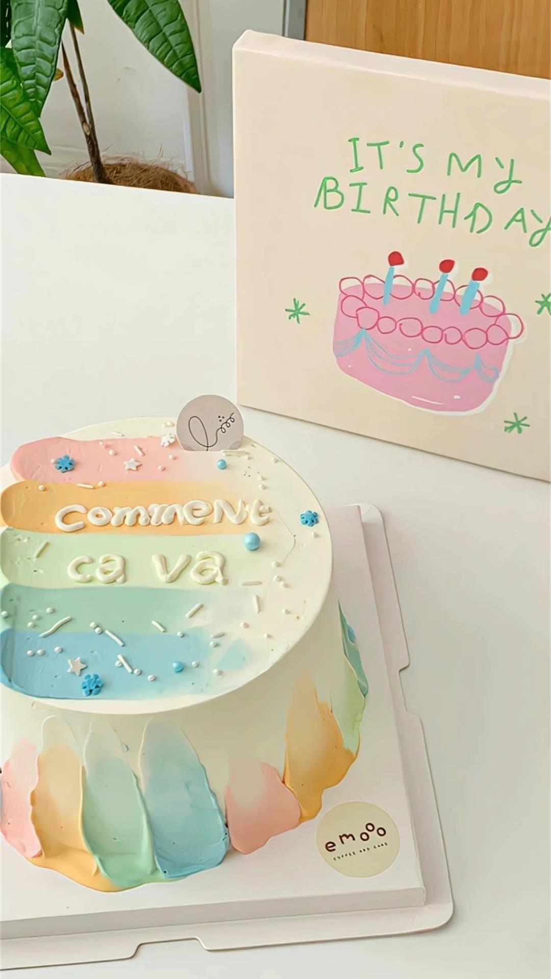 生日蛋糕,小清新,蛋糕,生日,盘子,物语