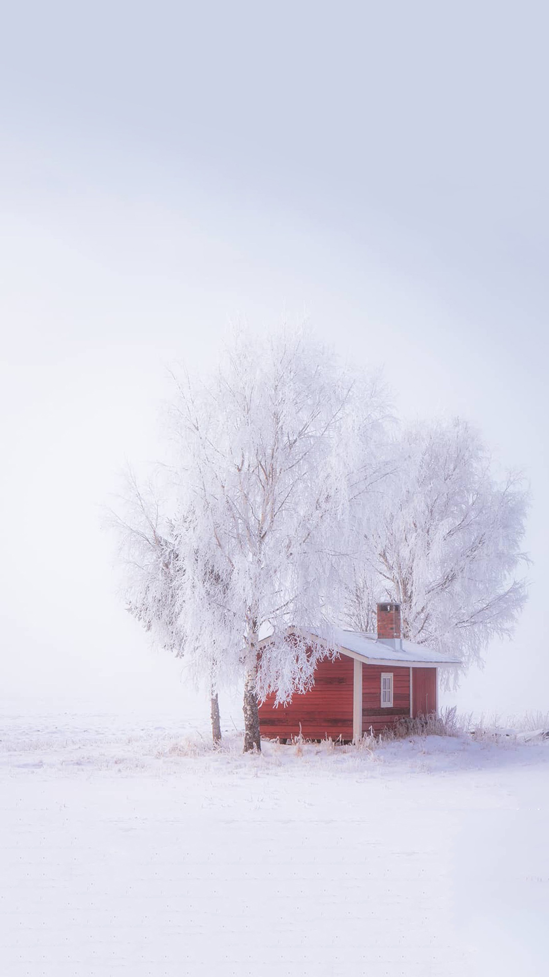 冬季雪景唯美风景手机壁纸图片